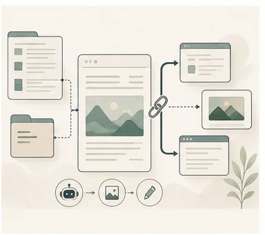 SEO-aware AI blog engine project visual